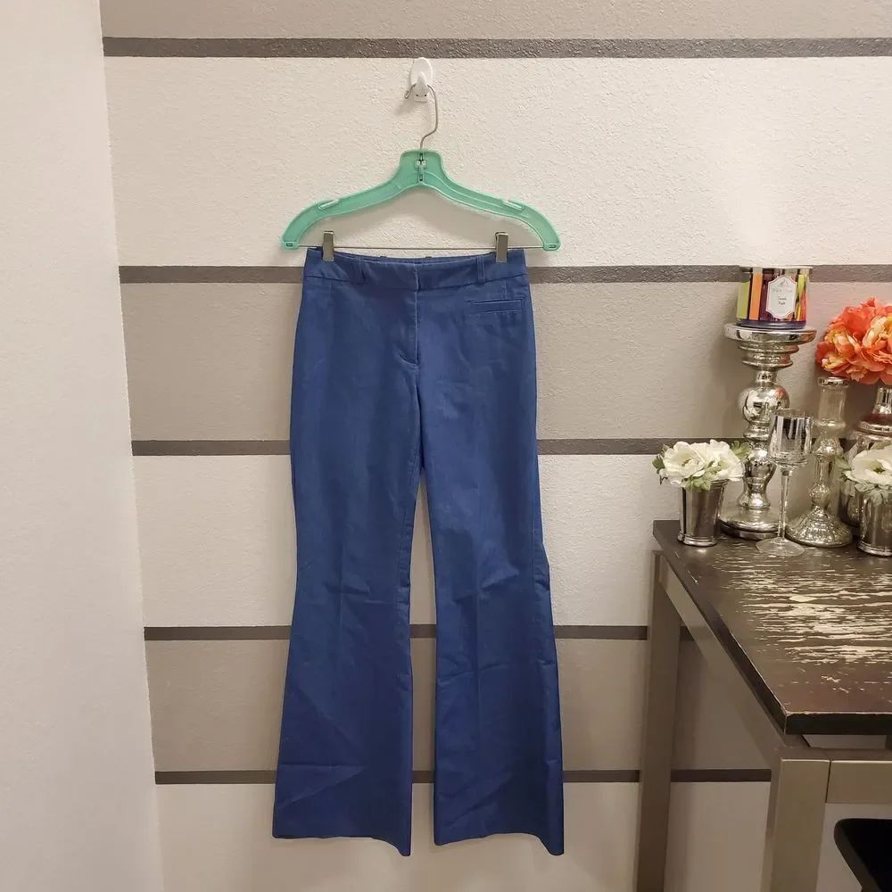 H&M Chambray Wide Leg Trouser PantsโSzโ4